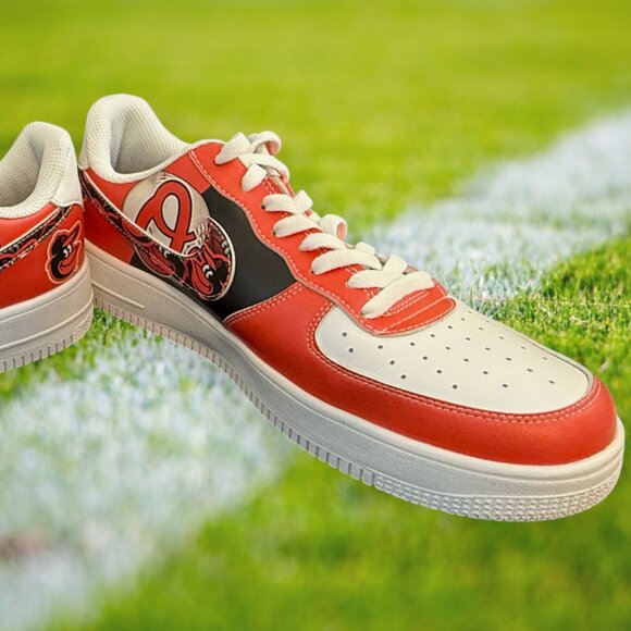 MLB Baltimore Orioles Mens Custom Air Sneakers - Picture 4 of 10